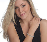 Epiphany Platinum Clad Diamonique 6.40 ct tw Bracelet, Size 7"